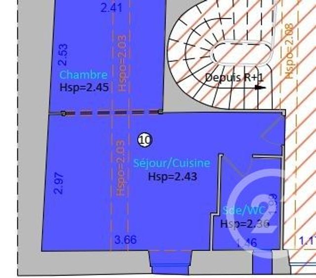 Appartement F1 à vendre - 1 pièce - 21.1 m2 - DAX - 40 - AQUITAINE - Century 21 Glockner